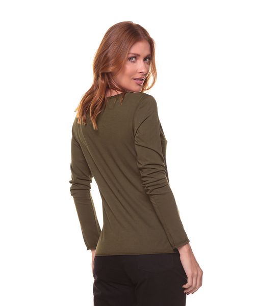 Camiseta Manga Longa Árabe - Verde Militar