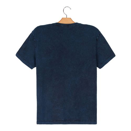 Camiseta Marmorizada Flavio - Azul Marinho