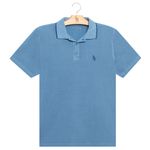 Polo-Friso-Gola-Meia-Malha---Azul-Jeans