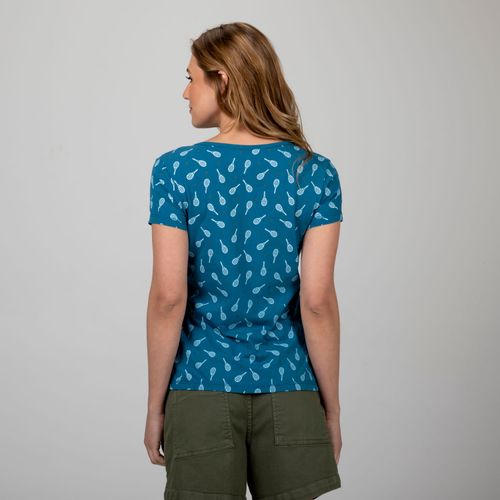 Camiseta Beach Tennis - Azul Jeans