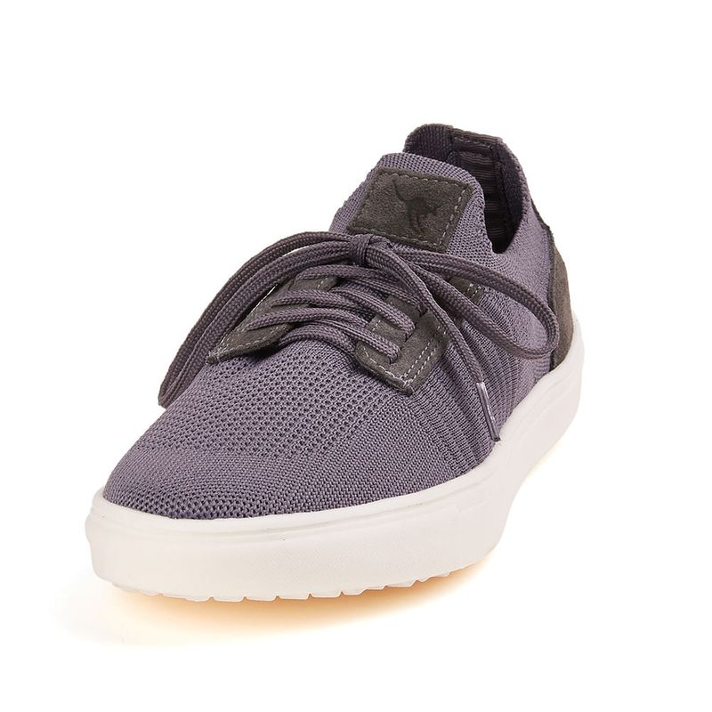 Tenis-Knit-Borracha---Cinza