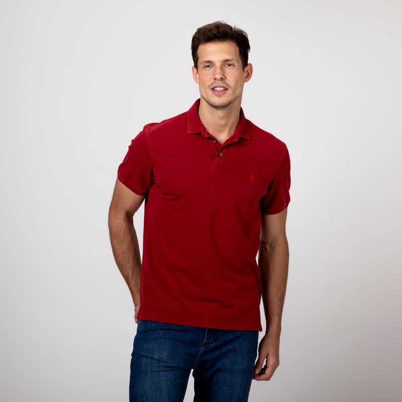 Polo-Piquet-Tinturada---Vermelho