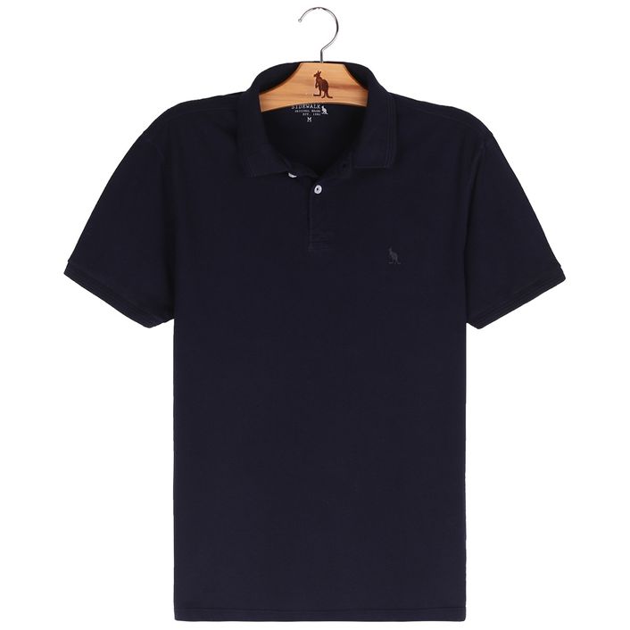 Polo Dois Relevos - Azul Marinho