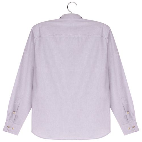 Camisa M/l Chambray - Gelo