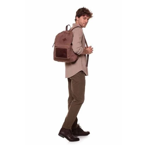 Mochila Lona Etiqueta Rafa - Kaki