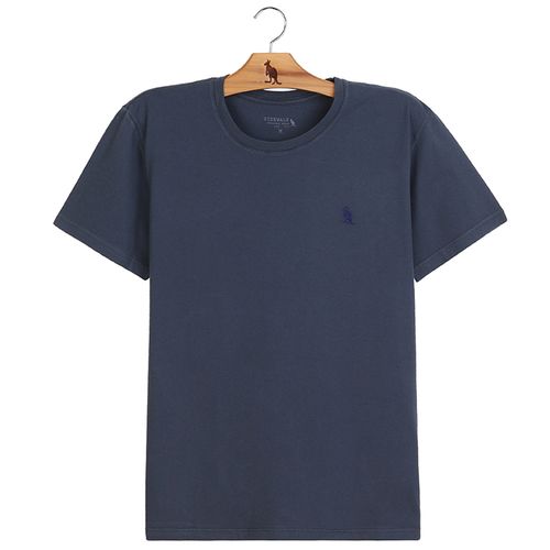 Camiseta Meia Malha Basica - Azul Marinho