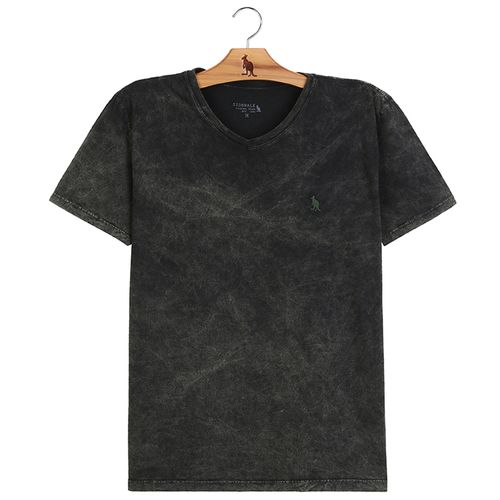 Camiseta Marmorizada Pedro - Verde Oliva