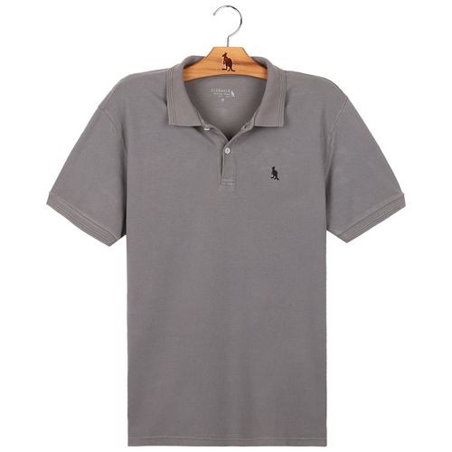 Polo Dois Relevos - Cinza Escuro
