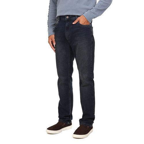 Calça Jeans Pregas - Azul Jeans