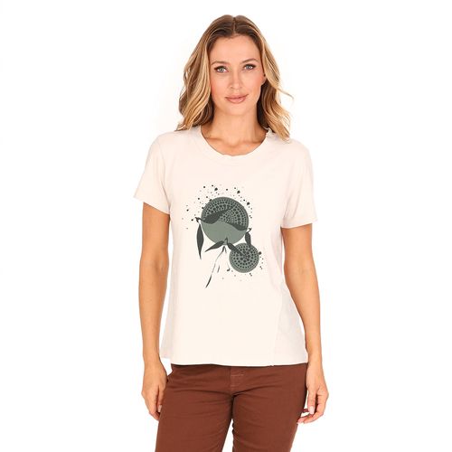 Camiseta Est Passaro - Areia