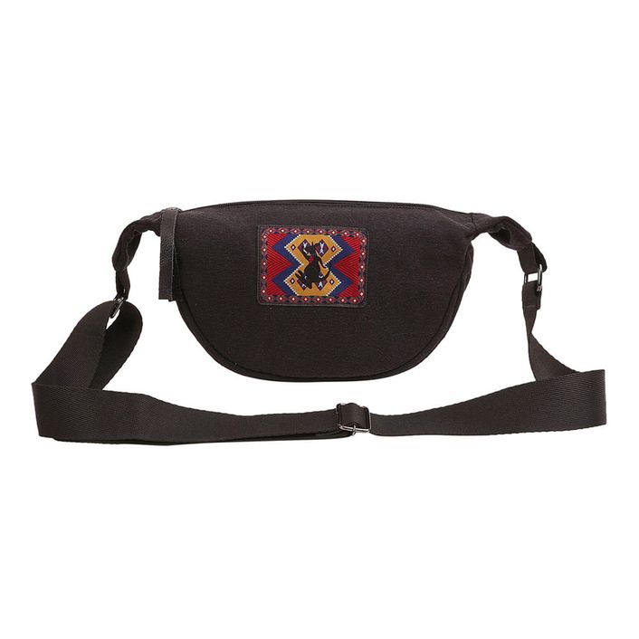 Bolsa Lona Mini Banana - Preto