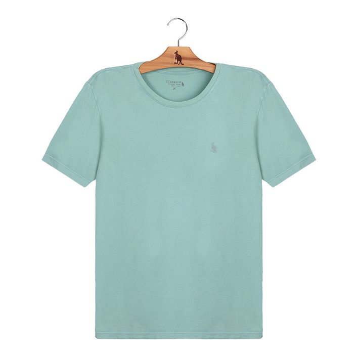 Camiseta Meia Malha Basica - Verde Menta