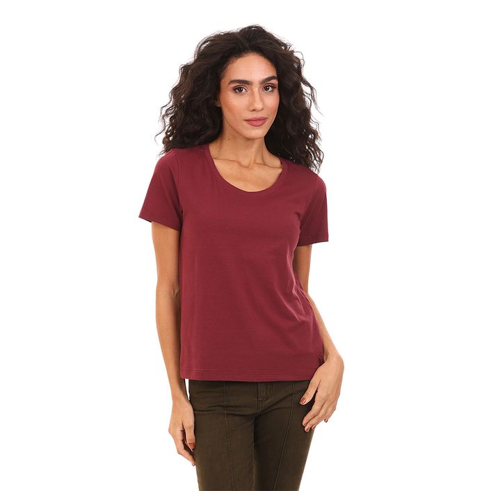 Camiseta Basica Elastano - Cereja