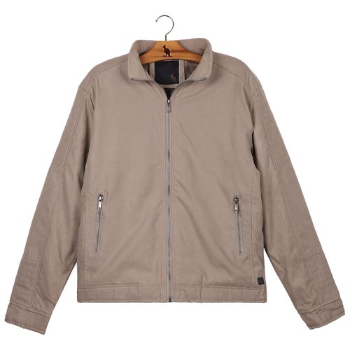 Jaqueta Suede Pelo Intern - Cinza Claro