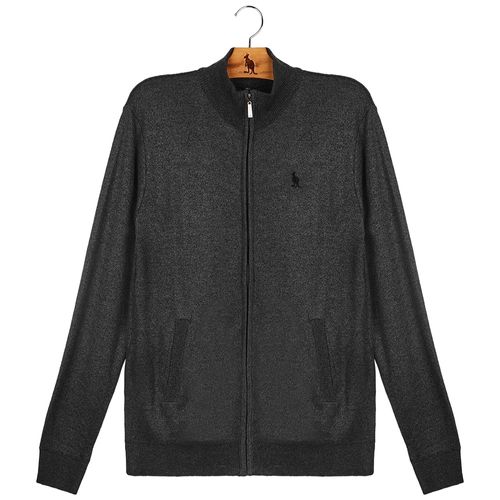 Tricot Cardigan Ziper - Preto