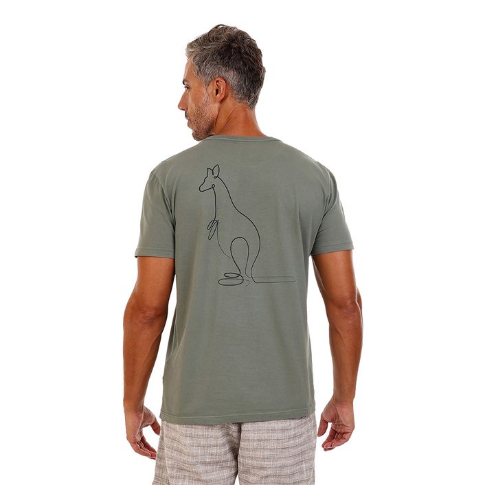 Camiseta Est Canguru Cont - Verde Militar
