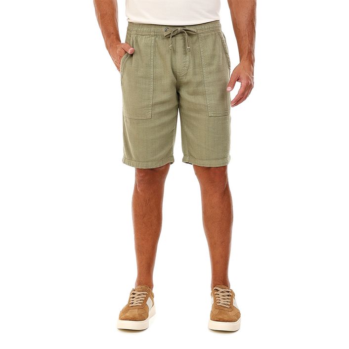 Bermuda Textura Cordao - Verde Militar