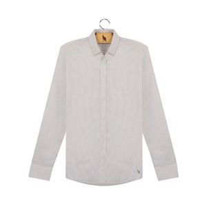 Camisa Listrada Classica - Bege