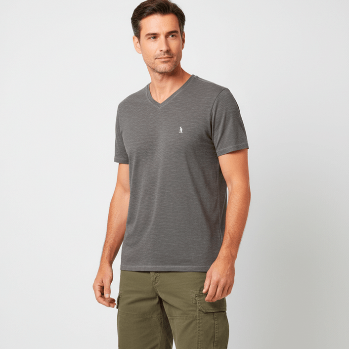 Camiseta Flame Stone - Cinza Claro