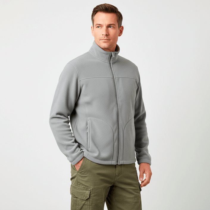 Moletom Polar Fleece - Cinza