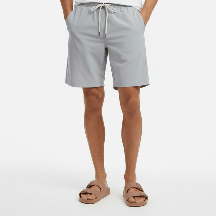 Bermuda Cos Elastc Waist - Cinza