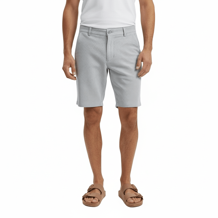 Bermuda Texturizada Basic - Cinza