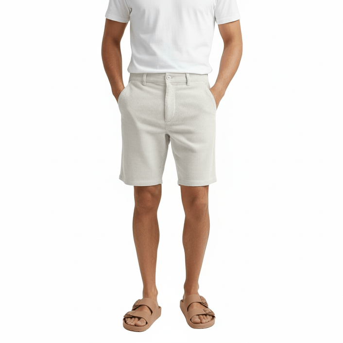 Bermuda Texturizada Basic - Branco
