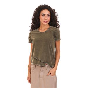 Camiseta Barra Assimetric - Verde Militar