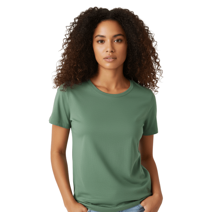 Camiseta Basica Elastano - Verde