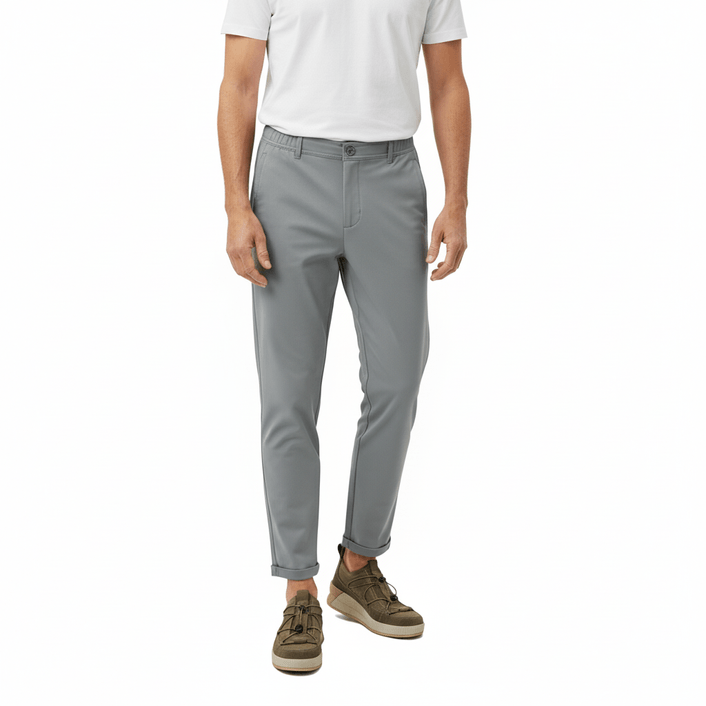 Calca Piquet Basic - Cinza Medio