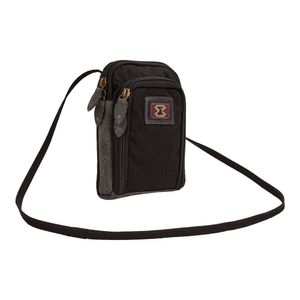 Bolsa Mini Recortes Nylon - Preto/Cinza