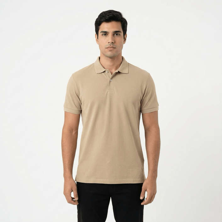 Polo Basic Visc - Kaki