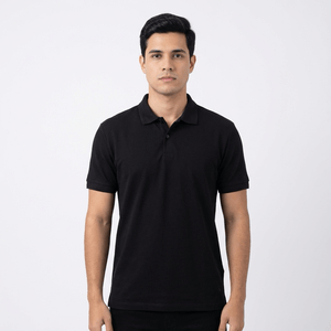Polo Basic Visc - Preto