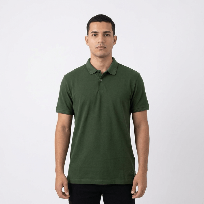 Polo Basic Visc - Verde Musgo