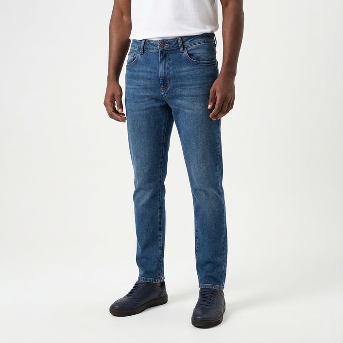 Calca Jeans Esc - Azul Jeans