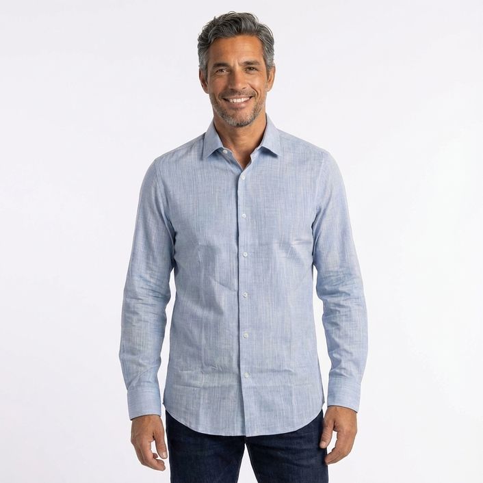 Camisa Ml Flame - Azul Claro