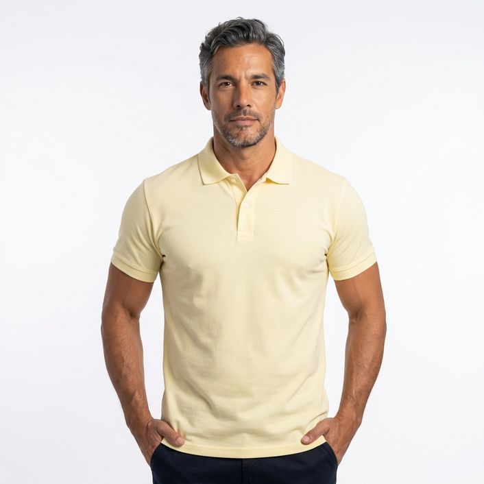 Polo Basic Visc - Marfim