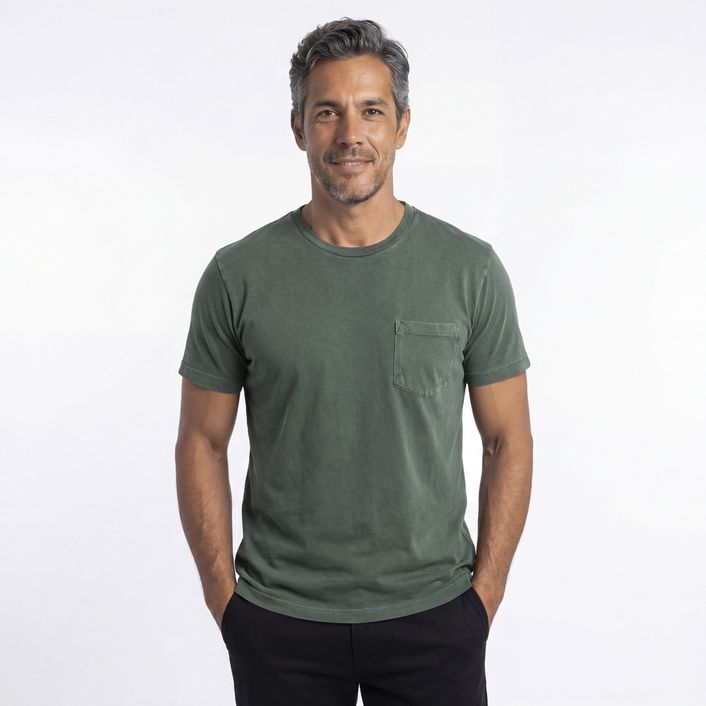 Camiseta Mc Com Bolso - Verde Garrafa