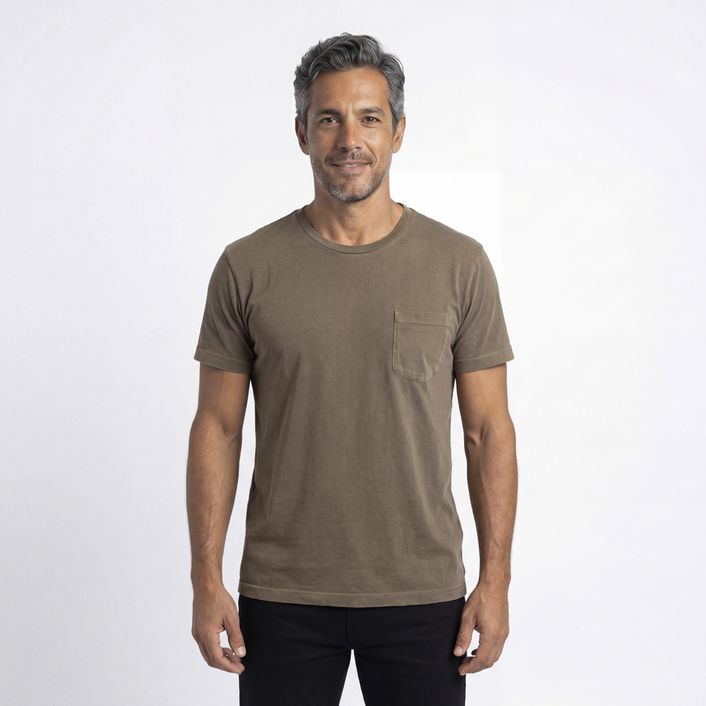 Camiseta Mc Com Bolso - Kaki