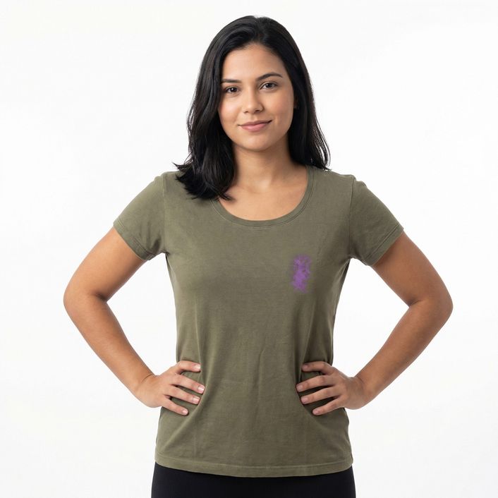 Camiseta Sol E Lua - Verde Militar