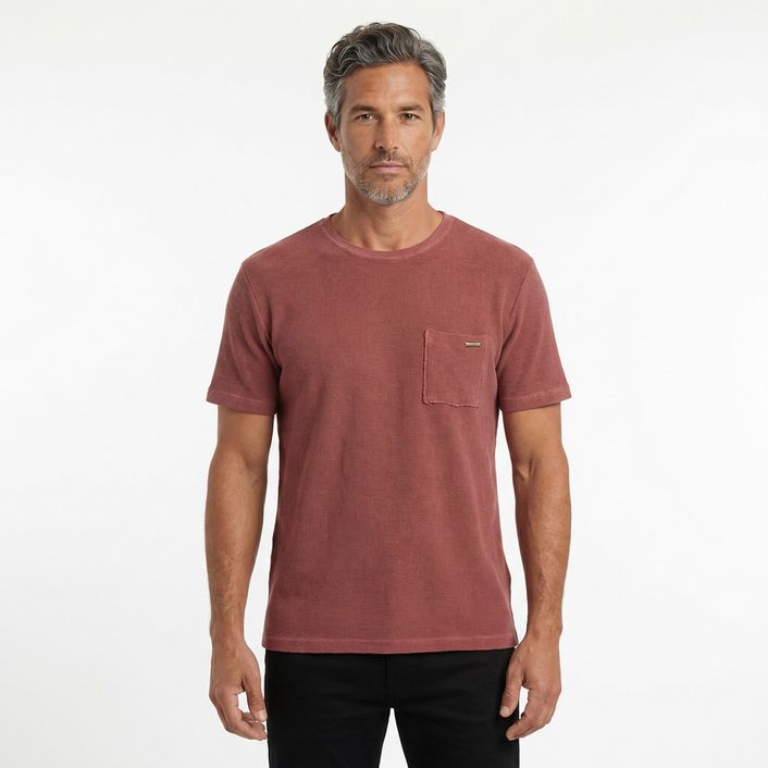 Camiseta Quadrile Bolso - Bordo