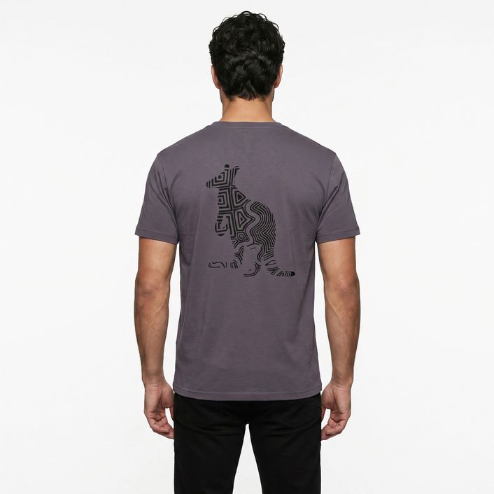 Camiseta Canguru Etnico - Chumbo